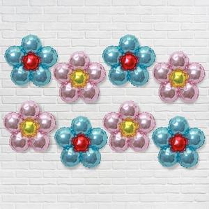 [파티공구]꽃모양 파티풍선 블루핑크 생일 기념일 꾸미기 장식 학예회 포토존