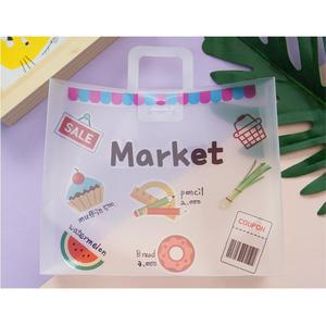 어린이집 시장놀이 PVC 반투명가방 미니 장바구니만들기 (5인용) 미술활동