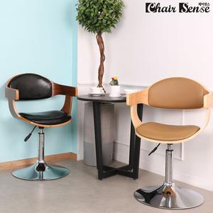 [체어센스]우디 저상A 아일랜드식탁 홈바 바텐 카페의자