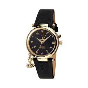 비비안웨스트우드 VV006GDBLK 여성 가죽 쿼츠 32mm