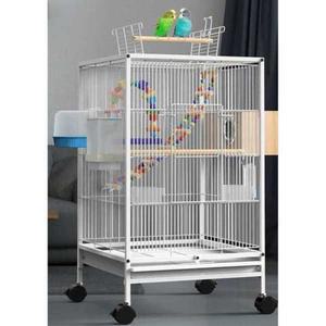 앵무새 새장 대형 투명 블랙앵무 놀이터 날림장 퀘이커