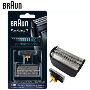 면도기 헤드 호환브라운호환 30B 면도기 헤드 시리즈 3 포일 커터 블레이드, 전기 7504 7763 7785, 정품