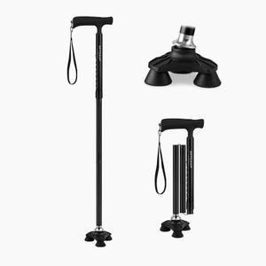 GPTcamp T5M 3단 접이식 3발 지팡이 어르신 노인 할머니 네발 사발 환자용 효도 휴대용 외발 4발 초경량 지팡이