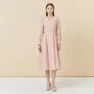 [LINE](센텀시티점)[라인어디션] [BYLYNN]레이스 카라 플레어 원피스 NWOPPC0200