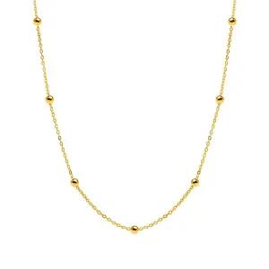 갤러리아 순금 여자 체인 목걸이 한 줄 볼 디자인 3.75G