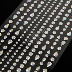 얼굴에붙이는 물방울 큐빅스티커 입체파츠 컨셉촬영 메이크업