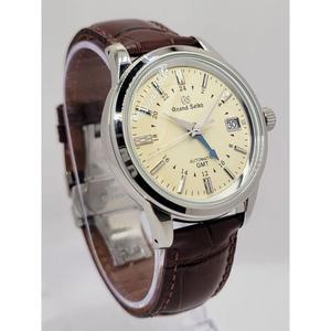 커스텀 수작업 MOD (GRAND Seiko 세이코 [세금포함] ELEGANCE GMT) 모든 IVORY 다이얼 w 가죽 BAND 자동 NH