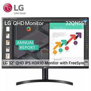 LG 32인치 QHD 모니터 32QN55T HDR10 프리싱크 IPS패널 75Hz 사무용 업무용 가성비 모니터