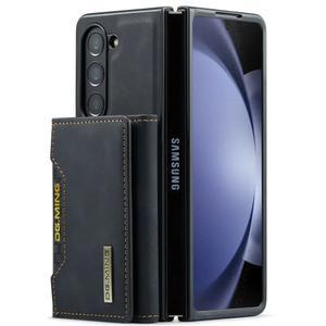 DG Ming 가죽 마그네틱 분리형 지갑 케이스 갤럭시 Z 폴드 6 5 4 3 용 트라이폴드 거치대