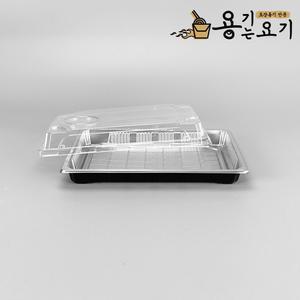 XYW-09 실버 초밥용기 직사각 스시포장 회 포장용기 세트 (300개)