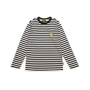 [마크곤잘레스키즈](하남점)엔젤 와펜 스트라이프 긴팔 티셔츠-블랙