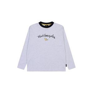 [마크곤잘레스키즈](하남점)엔젤 링거 티셔츠-화이트멜란지