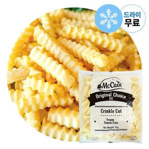 지케이푸드 맥케인 초이스 크링클컷 2kg 물결감자 튀김 주름감자 대용량