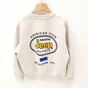 [롯데백화점]지프 키즈 등판 타원레터링 맨투맨KL3TSU813