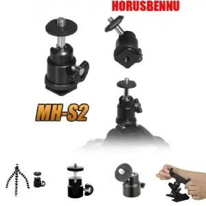 호루스벤누 핫슈마운트 미니볼헤드 MH-S2 (메탈블랙)/미니볼/헤드/카메라/미니/삼각대/스마트폰/촬영장비