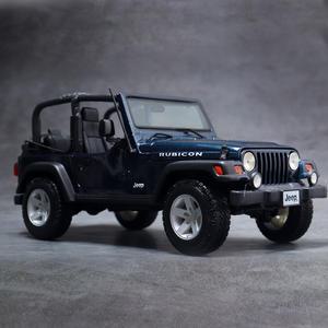 마이스토 1:18 지프 랭글러 루비콘 딥블루 자동차 다이캐스트 모형