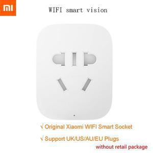 Xiaomi MIJIA 스마트 무선 WIFI 소켓 플러그 업그레이드 원격 제어 타이밍 스위치 패키지가없는 홈 앱용 카