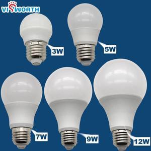 슈퍼 밝기 E27 LED 전구 SMD2835 3W 5W 7W 9W 12W AC 110V 220V A60 램프 따뜻한  흰색 Lampada 빛