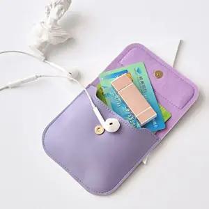 컬러 소품지갑 화장품 이어폰 카드 수납 보관 파우치-WFH10BR