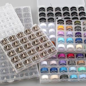 가정용 보빈 북알 실토리 미싱밑실 36개+케이스 보관함