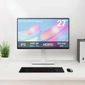 LG 27US55 68cm 고해상도 UHD 4K IPS 광시야각 60Hz 5ms 피벗 기능 PC 컴퓨터 모니터