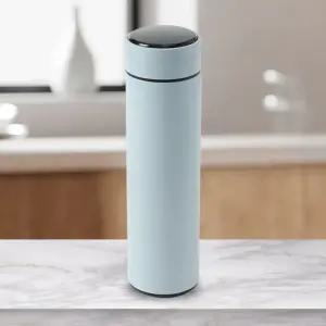 스마트 LED 온도표시 보온병(500ml) (스카이)/텀블러/물통/물병/스테인리스/보틀/휴대/보냉병/사무실/이중