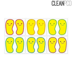 (6색혼합) 가꿈 환경구성 발바닥스티커/바닥/유치원/환경/구성/발모양/스티커/안전/질서/모양/데코/줄서기