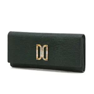 [닥스](센텀시티점)DCWA5F284E2 [25FW][프리미엄][ALEXA] 알렉사 그린 고급 크리스탈 DD장식 장지갑