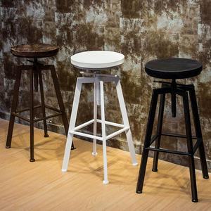 원형 원목 바의자 높이조절 스툴 아일랜드식탁 바텐 창가 높은체어 스탠딩