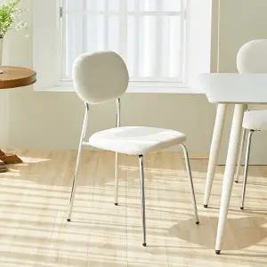 퍼피노 로에 패브릭 등받이 스틸 의자 1ea pn893