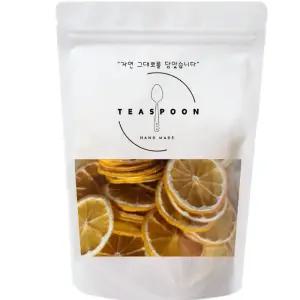 티스푼212 건조과일 레몬칩 100g 원형컷 카페용 데코용 건조레몬