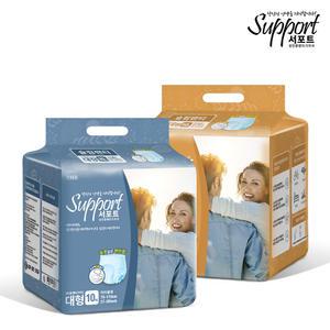 서포트 성인용기저귀 슬림 팬티 특대형10매x8팩/ 남여공용