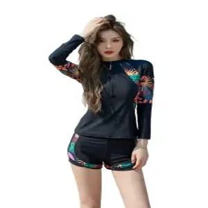 긴팔 바지 수영복 해변 서핑 자외선차단 래쉬가드세트 여자 세트 커플 래시가드