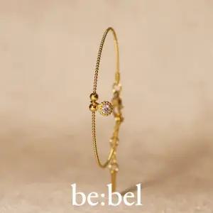 순금팔찌 2.6g(1돈 한돈) 24k 여자 다이아 플라워 볼 디자인 비벨