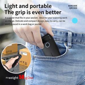 휴대용 블루투스 바코드 스캐너 W7 미니 1D/2D 무선 슈퍼마켓 물류 익스프레스 QR