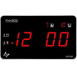 파로스 디지털 ES-F321R 전기 LED 벽시계 날짜 시간