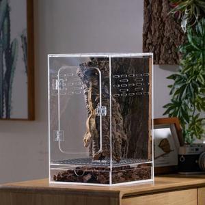 크레스티드게코사육장 개코 도마뱀 집 백스크린 비바리움 세트 기본모델 아크릴