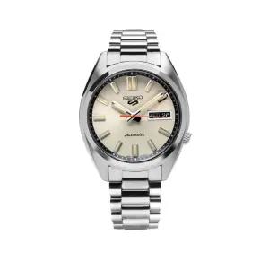 세이코 5 샴페인 오토매틱 베이지 실버 메탈시계 남성시계 SRPK91K1