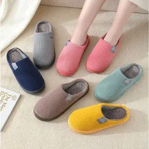 [오너클랜]골지 털실내화 방한 양털슬리퍼 겨울 실내 슬리퍼거실실내화 실내슬리퍼 털슬리퍼 남성슬리퍼 여