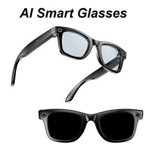 카메라가있는 뜨거운 AI 편광 선글라스 스마트 안경 미니 카메라 비디오 레코더 IP67 방수 무선 블루투스