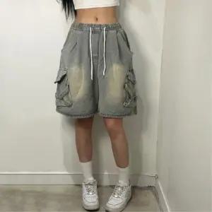 여성 카고 워싱 버뮤다 데님 반바지 팬츠 여름패션 꾸안꾸 20대코디 룩북