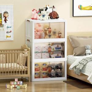 접이식 서랍장 투명수납함 화이트 보관함 사물함 약통