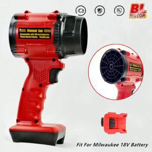 밀워키 18V 배터리 용 고전력 폭력 팬 브러시리스 공기 송풍기 터보 조정 가능한 속도 리프 더스터 제트