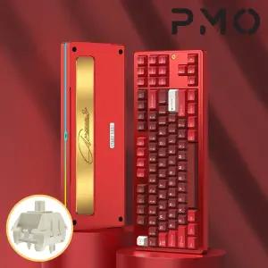[국내정발] PMO 오로라80 SUS 레드 월신축 풀알루미늄 키보드