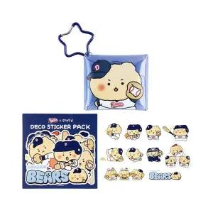 [정품] 두산 베어스 x 망그러진곰 PVC 파우치  데코 스티커 세트 745048