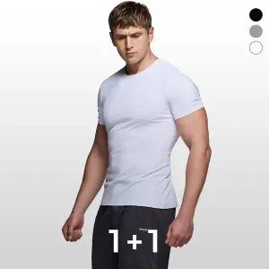 [테슬라][1+1] 테슬라 남성 데일리 쿨링 머슬핏 반팔 티셔츠