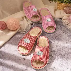 체크 지압거실화 260mm