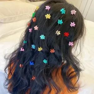 미니 사이즈 다양한 색상 모양 헤어 집게핀 50개세트/머리/여성용/집게/아동/잔머리/여아/작은/어린이/고정