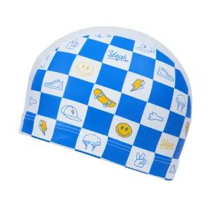 [레노마수영복][본사직영] 아동 체커보드 아이콘 PU 수모 화이트 RO-RC2F755-WH