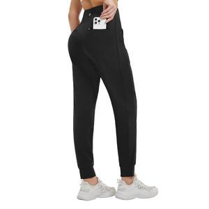 발레프 여성 플리스 안감 조거 방수 등산 바지 하이웨이스트 겨울 보온 스웨트 팬츠 지퍼 포켓